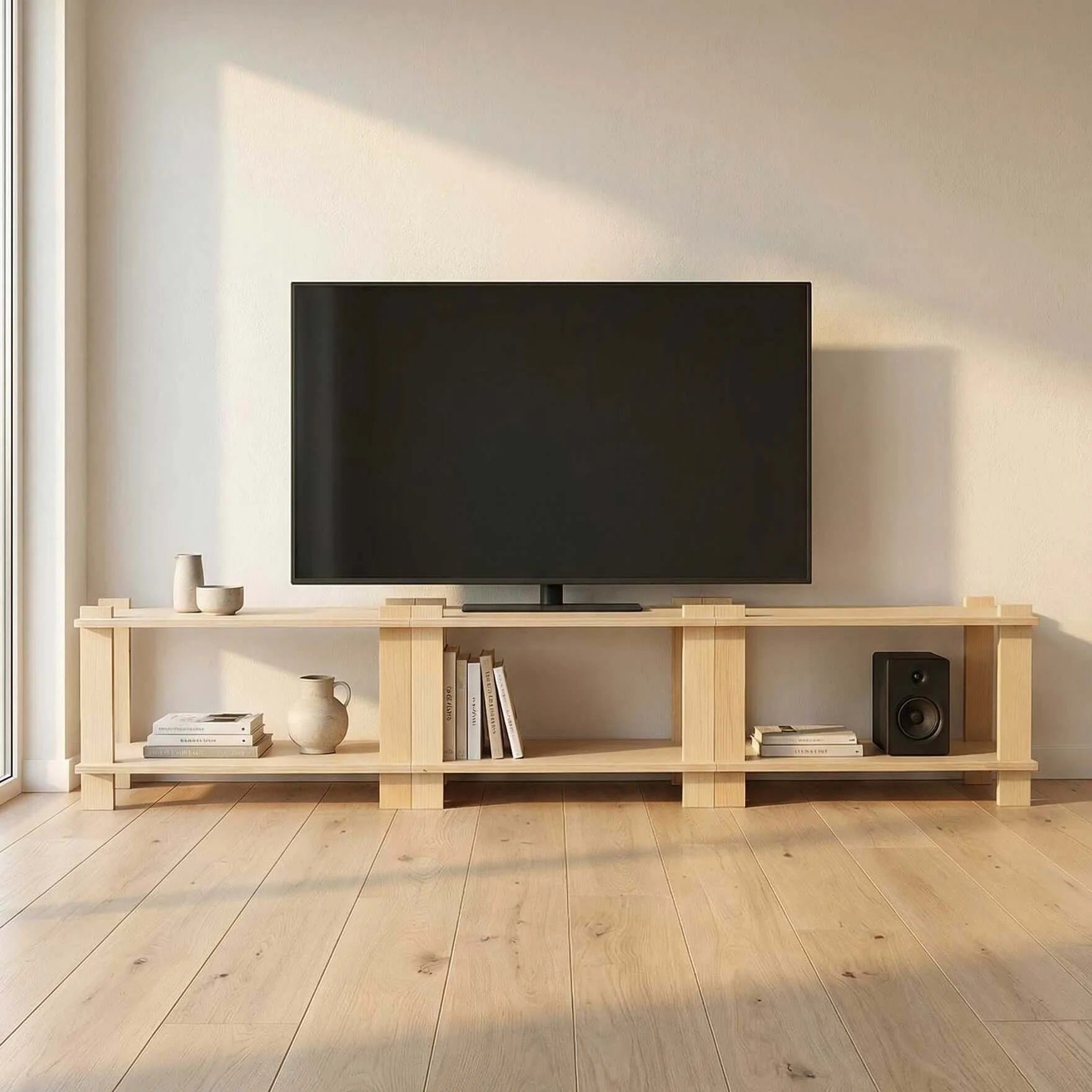 Using a Modular Shelf as a TV Stand - Just an idea