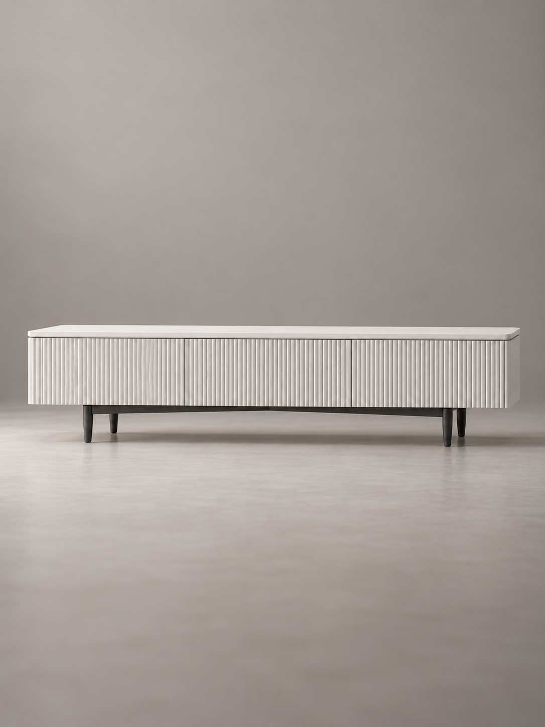Fluted Media Bench